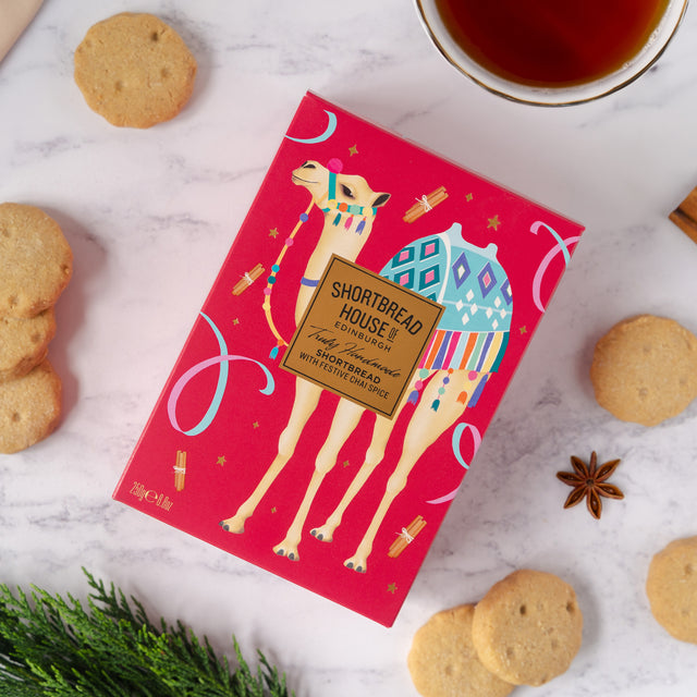 250g Box of Truly Handmade Chai Spice Shortbread