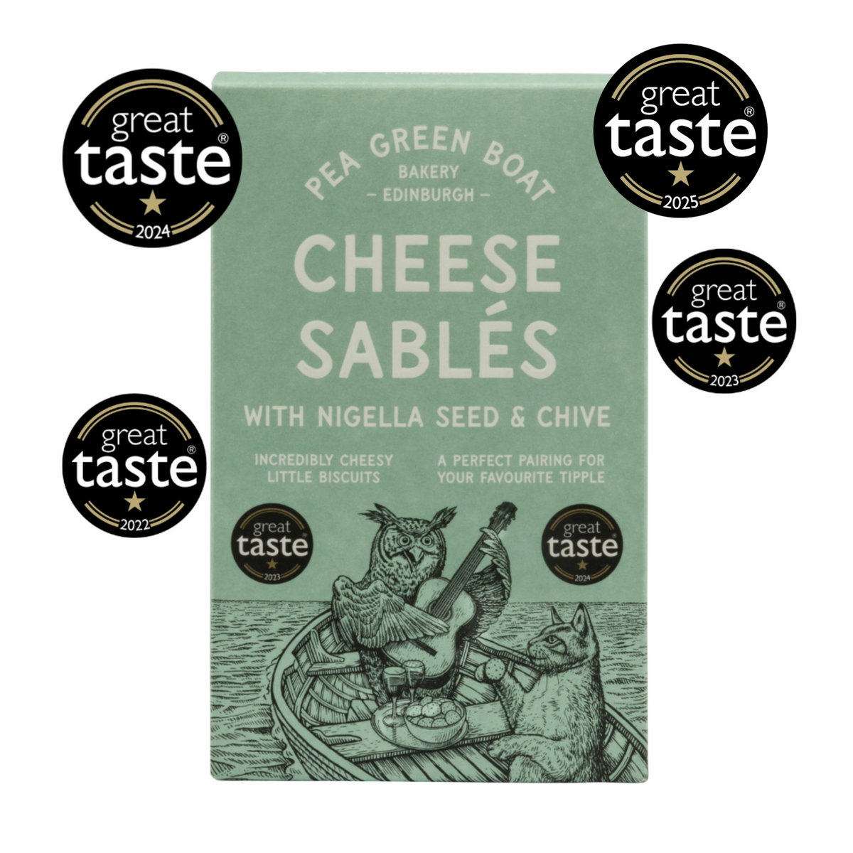 Case of Nigella Seed & Chive Cheese Sablés - 12 boxes