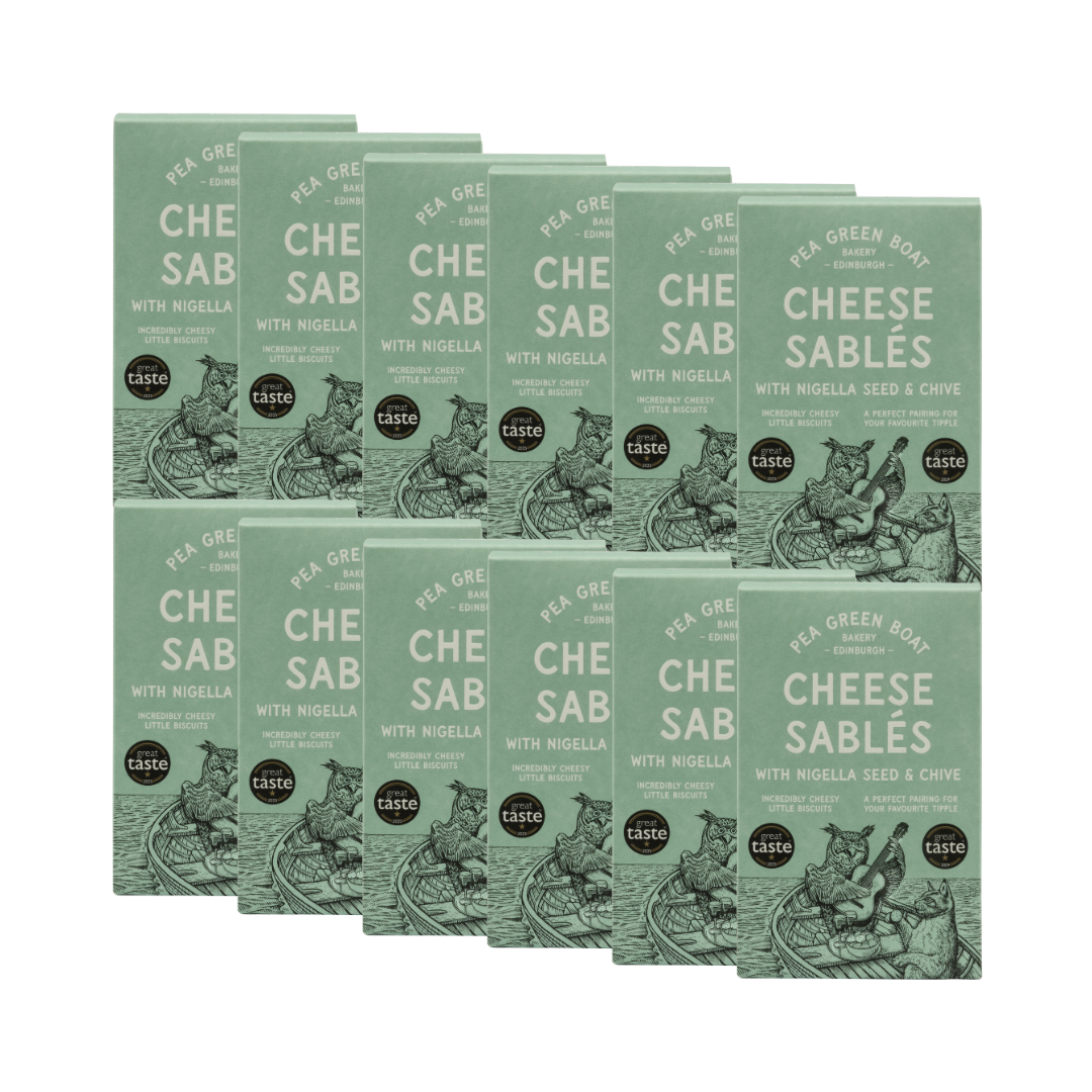 Case of Nigella Seed & Chive Cheese Sablés - 12 boxes