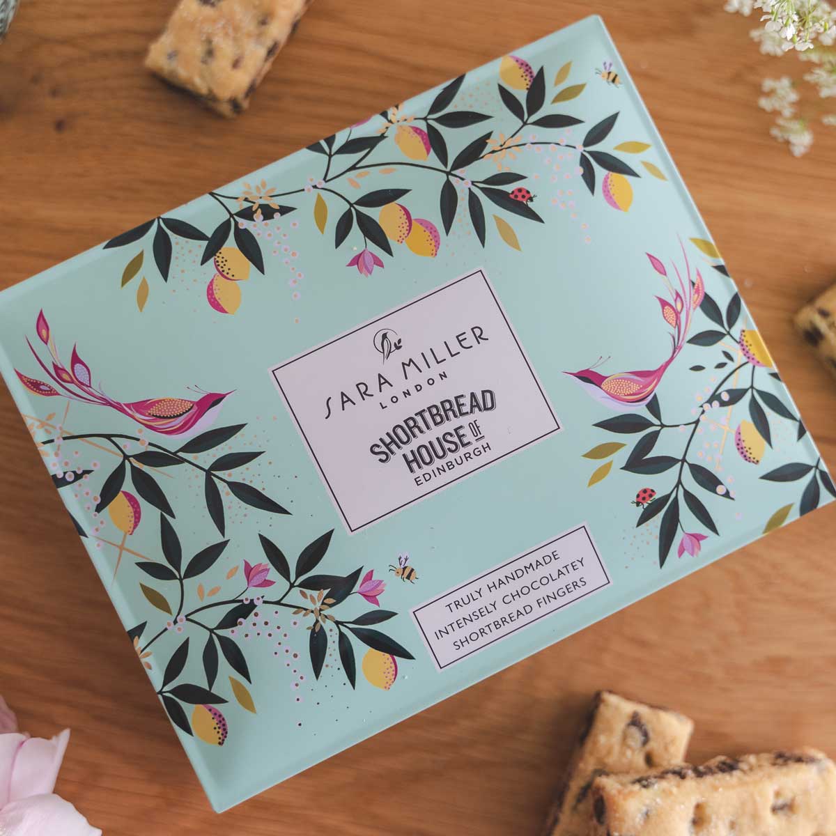 shortbread chocolate gift tin