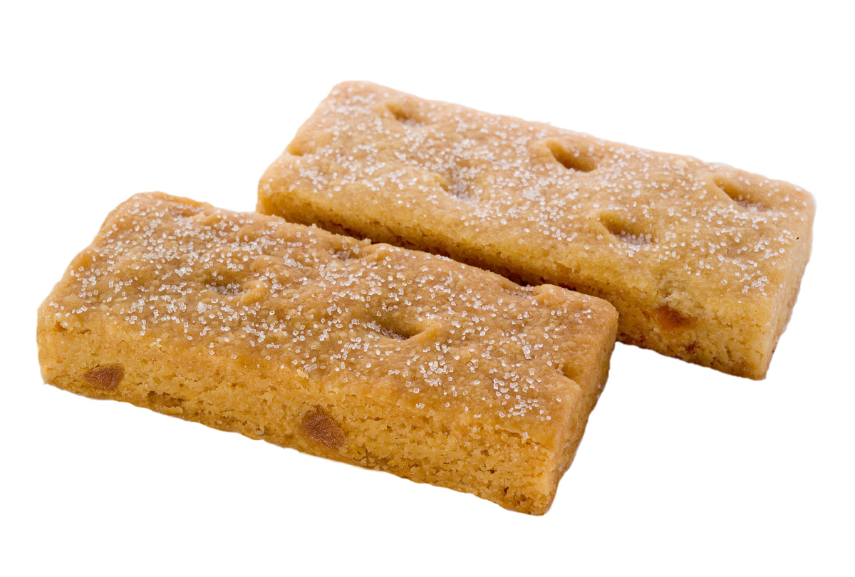 170g Box of Truly Handmade Shortbread Fingers with Warming Stem Ginger