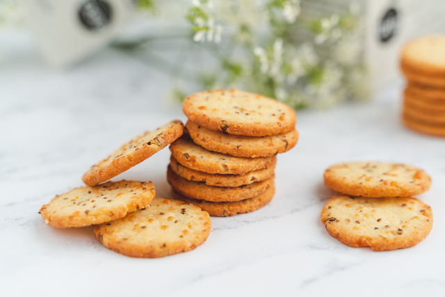 Pea Green Boat Cheese Sablés