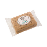 Cellophane wrapped packet of 8 shortbread fingers, Ginger flavour.