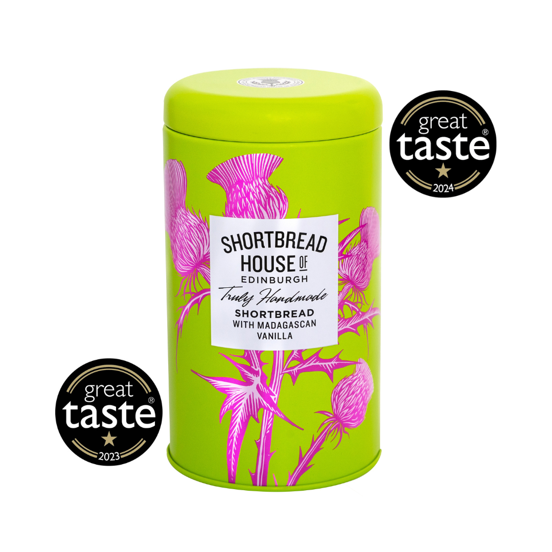 140g Tin of Truly Handmade Shortbread Biscuits with Madagascan Vanilla