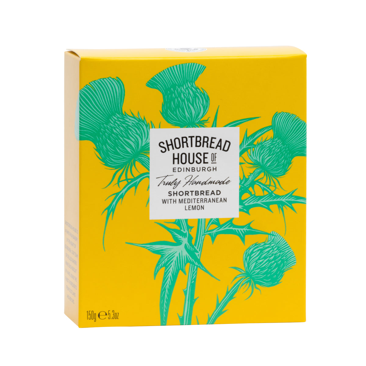150g Box of Truly Handmade Mini Shortbread Biscuits with Mediterranean Lemon