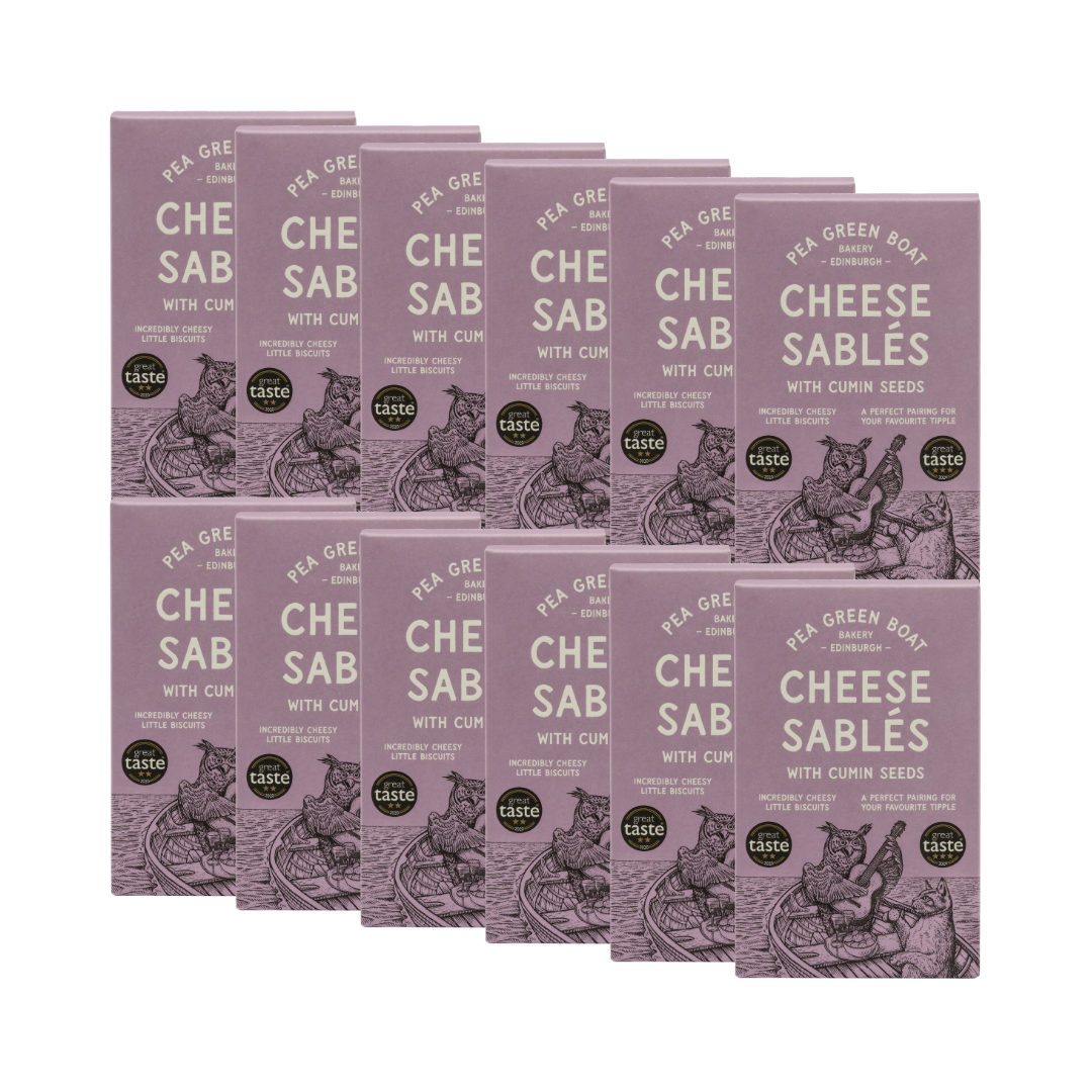 Bulk Case of Cumin Cheese Sablés - 12 boxes