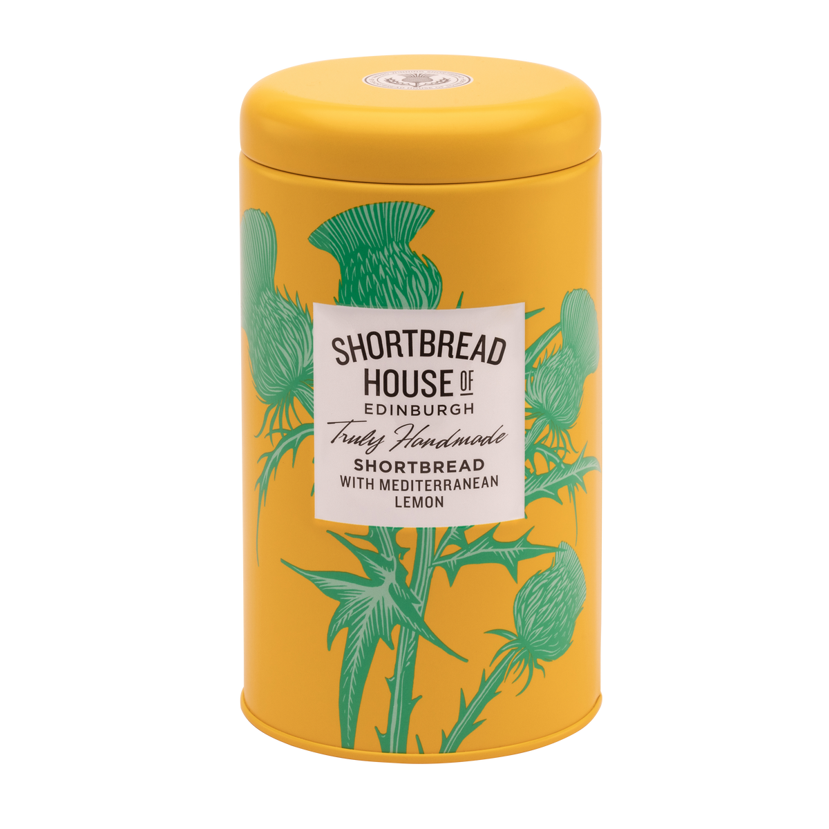 140g Tin of Truly Handmade Shortbread Biscuits with Mediterranean Lemon