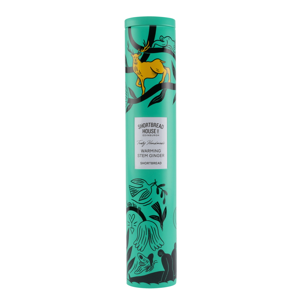 Eden Range Tin of Truly Handmade Shortbread Biscuits with Warming Stem Ginger - 250g