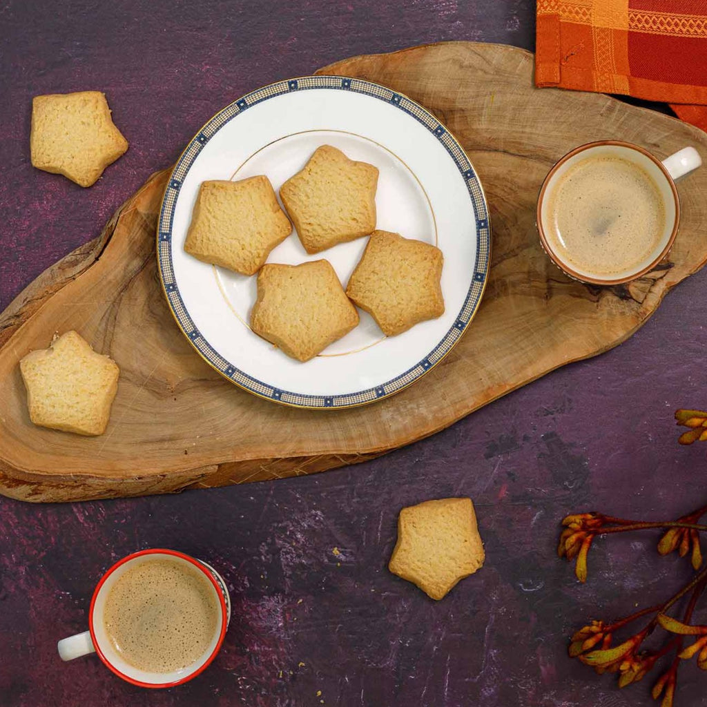 Christmas shortbread star shaped 