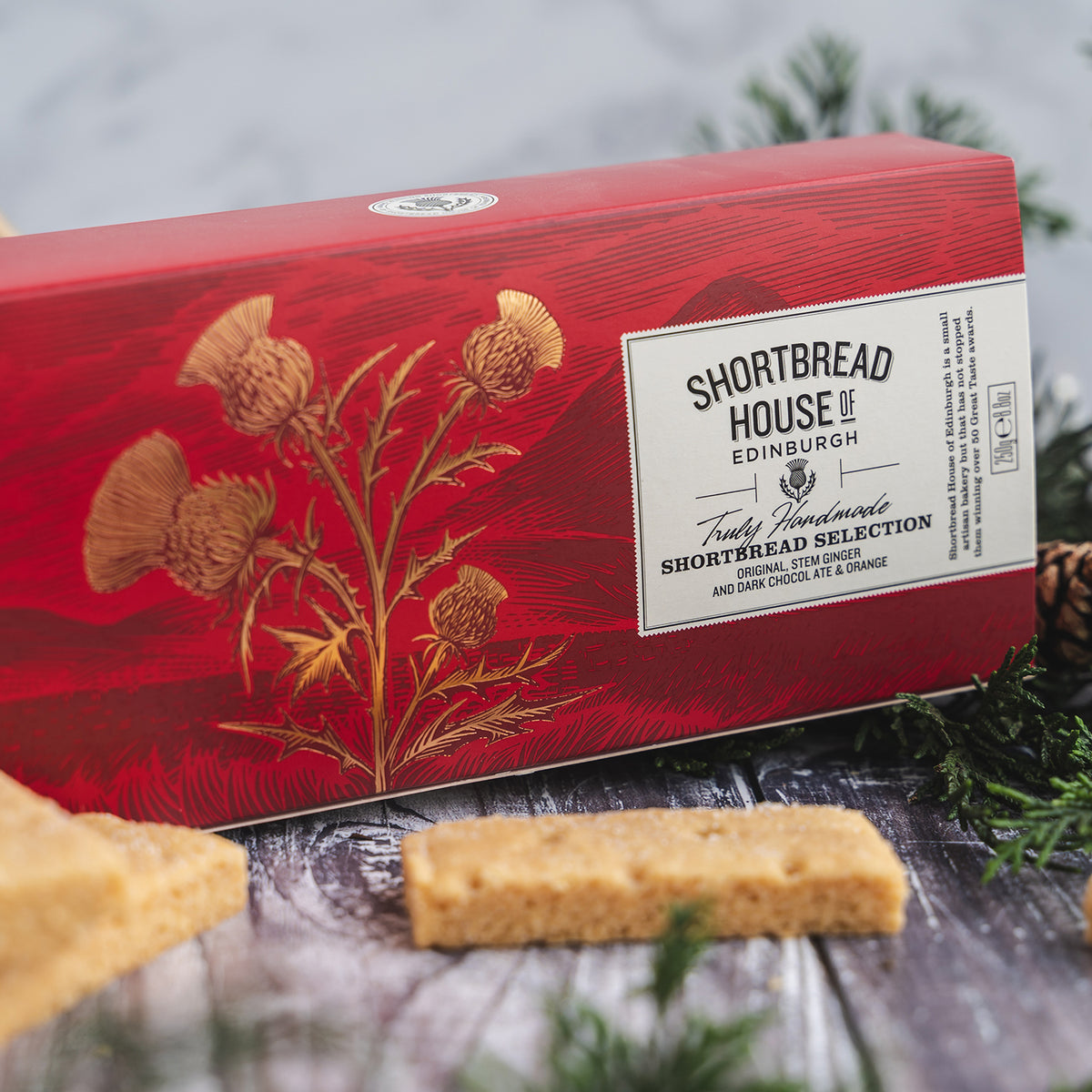 250g Selection Box of Truly Handmade Shortbread Fingers
